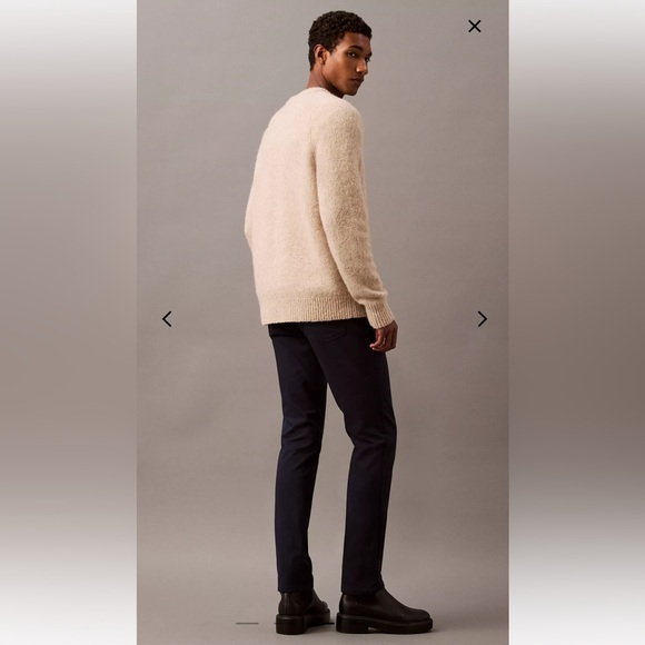 Bundle of 2 Mens Calvin Klein Slim Move 5 pocket pants 33x32 navy & olive green - Picture 3 of 14